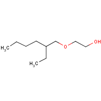 Ethylene glycol, mono(2-ethylhexyl) ether formula graphical representation