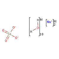 Sodium selenate decahydrate formula graphical representation