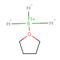 Borane-tetrahydrofuran complex formula graphical representation