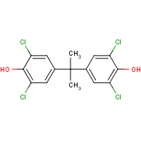 2,2',6,6'-Tetrachlorobisphenol A formula graphical representation