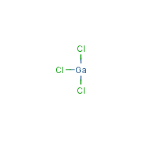 Gallium trichloride formula graphical representation