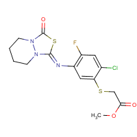 Fluthiacet-methyl formula graphical representation