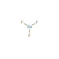 Gallium trifluoride formula graphical representation
