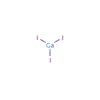 Gallium(III) iodide formula graphical representation