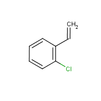 o-Chlorostyrene formula graphical representation