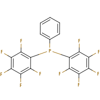 Bis(pentafluorophenyl)phenylphosphine formula graphical representation