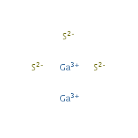 Gallium sulfide formula graphical representation