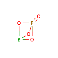 Boron phosphate formula graphical representation