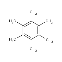 Hexamethylbenzene formula graphical representation