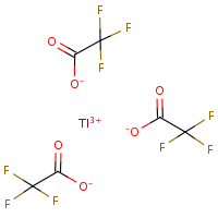 Thallium trifluoroacetate formula graphical representation