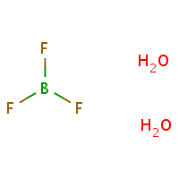 Boron trifluoride dihydrate formula graphical representation