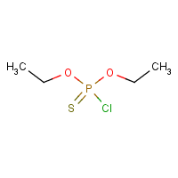Diethylthiophosphoryl chloride formula graphical representation