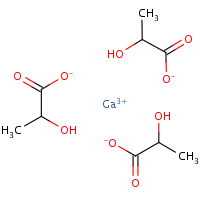 Gallium lactate formula graphical representation