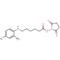 N-Succinimidyl-6-(4'-azido-2'-nitrophenylamino)hexanoate formula graphical representation
