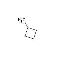 1-Methylcyclobutane formula graphical representation