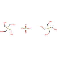 Tetrakis(hydroxymethyl)phosphonium sulfate formula graphical representation