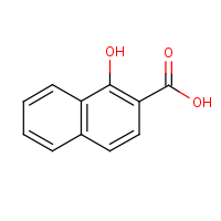 1-Hydroxy-2-naphthoic acid formula graphical representation