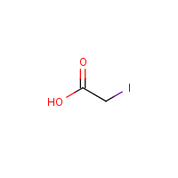 Iodoacetic acid formula graphical representation