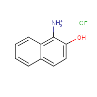 1-Amino-2-naphthol hydrochloride formula graphical representation