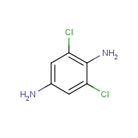 2,6-Dichloro-p-phenylenediamine formula graphical representation