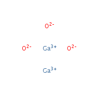 Gallium oxide formula graphical representation