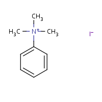 Phenyltrimethylammonium iodide formula graphical representation