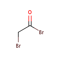 Bromoacetyl bromide formula graphical representation