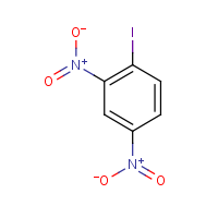 1-Iodo-2,4-dinitrobenzene formula graphical representation