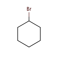 Cyclohexyl bromide formula graphical representation