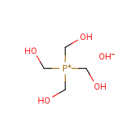 Tetramethylolphosphonium hydroxide formula graphical representation