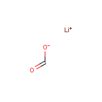 Lithium formate formula graphical representation
