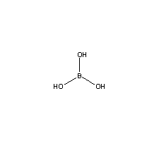Boric acid formula graphical representation