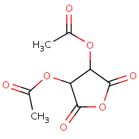 O,O-Diacetyl tartaric acid anhydride formula graphical representation