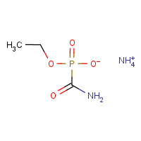 Fosamine-ammonium formula graphical representation