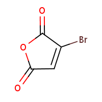 Bromomaleic anhydride formula graphical representation