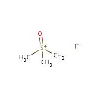 Trimethylsulfoxonium iodide formula graphical representation