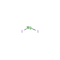 Magnesium iodide formula graphical representation