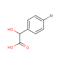 p-Bromomandelic acid formula graphical representation
