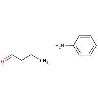 Butanal, reaction products with aniline formula graphical representation