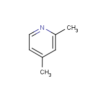 2,4-Dimethylpyridine formula graphical representation