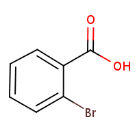 o-Bromobenzoic acid formula graphical representation