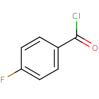 4-Fluorobenzoyl chloride formula graphical representation