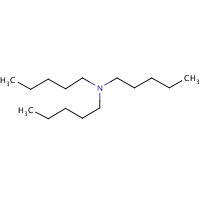 Tri-n-amylamine formula graphical representation