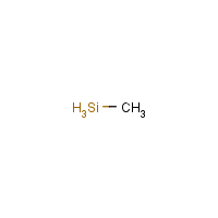 Methylsilane formula graphical representation