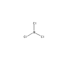 Boron trichloride formula graphical representation