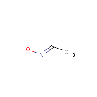 Acetaldehyde oxime formula graphical representation