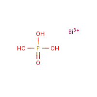 Bismuth phosphate formula graphical representation
