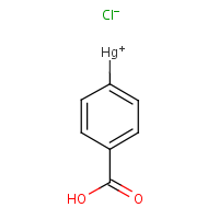 p-Chloromercuribenzoic acid formula graphical representation