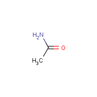 Acetamide formula graphical representation