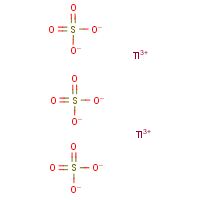 Thallic sulfate formula graphical representation